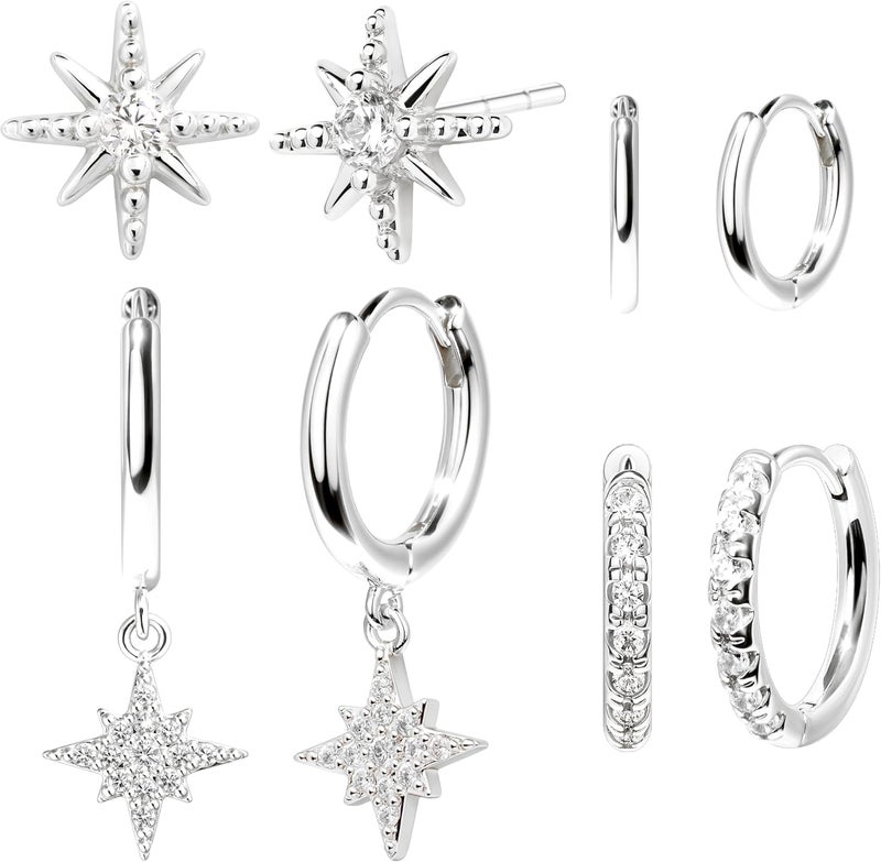 Poxtex Small Gold Huggie Hoop Earrings Set for Women Men Hypoallergenic 14K Plated Stack Cartilage Earrings, Multiple Piercing Lightweight Mini Thin Cute Dainty Trendy Jewelry Set Christmas Gifts for Women - Image 1